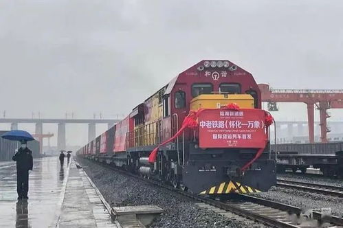 汽笛一响,黄金万两 中老铁路 怀化 万象 首次国际货运列车启动